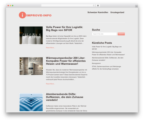 Pureview WordPress theme - improve-info.at