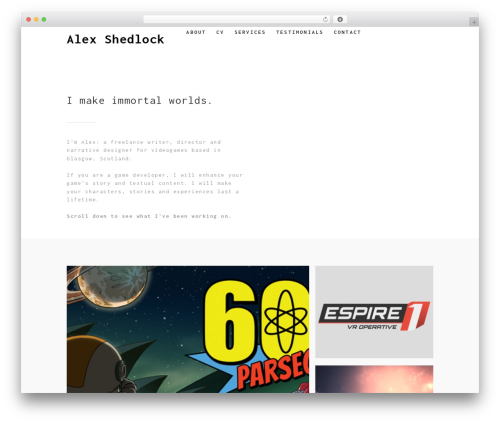 Studio Responsive WordPress Theme WordPress website theme - shedlock.xyz
