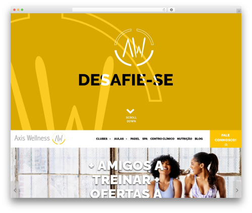 Theme WordPress Axis - axiswellness.pt