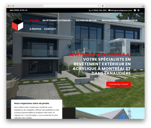 Theme WordPress Divi - acryliquera.com