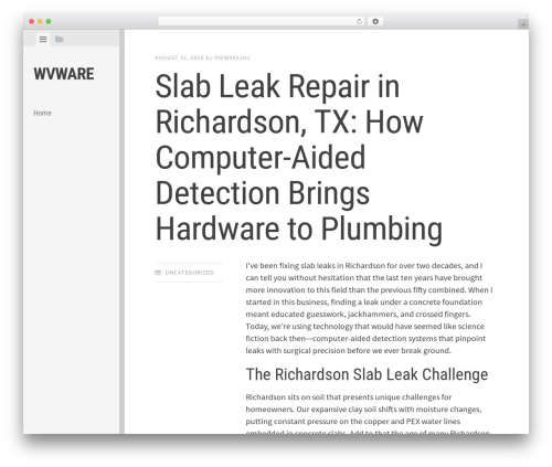 WordPress theme Editor - wvware.com