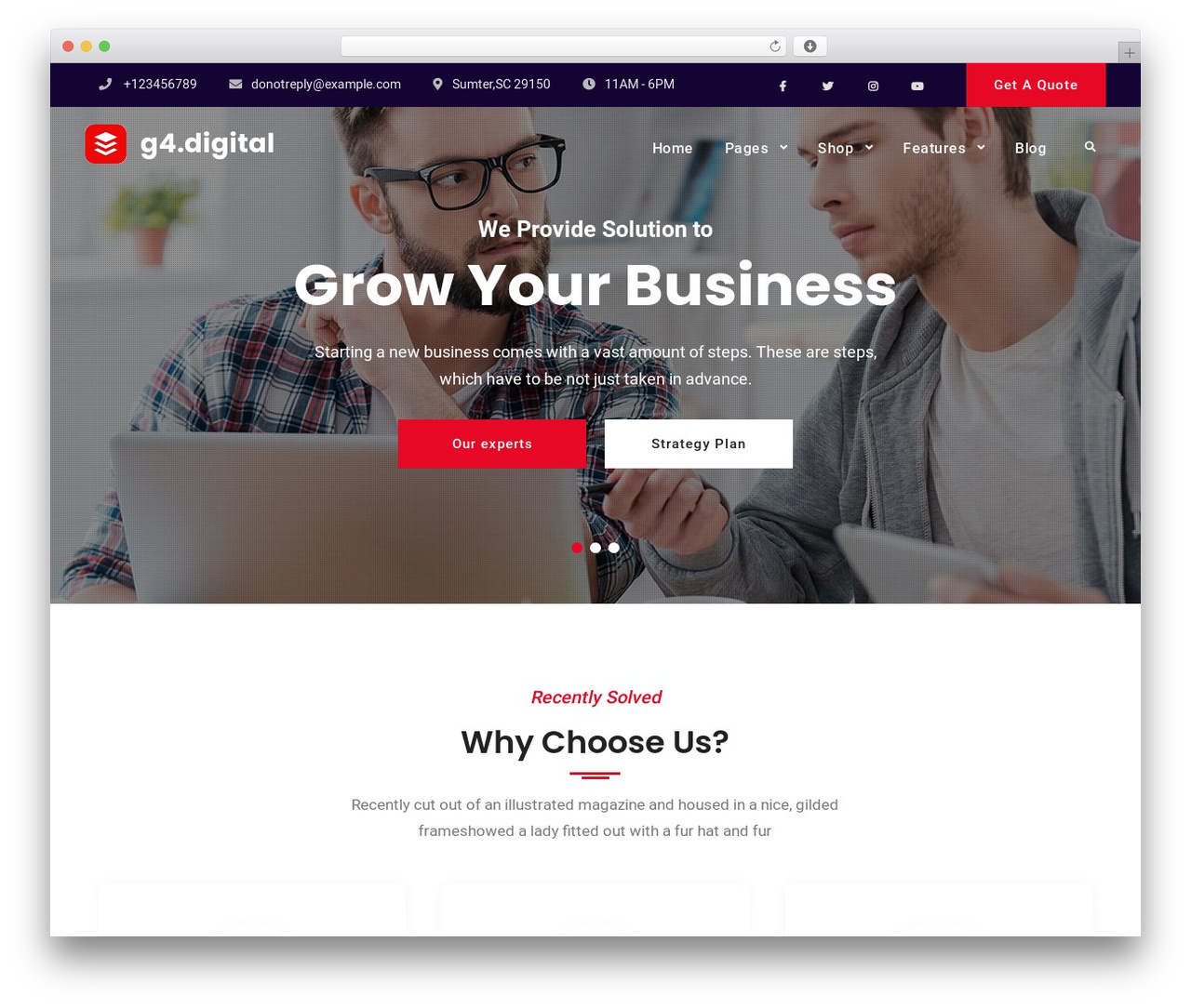 WordPress theme FF Multipurpose Pro - g4.digital WordPress theme FF Multipurpose Pro - g4.digital