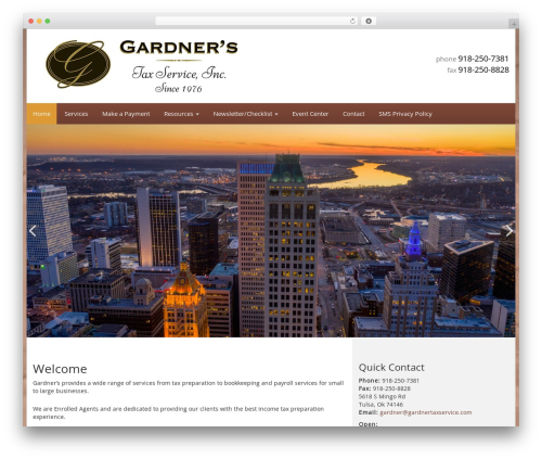 Gns newsletters WordPress plugin - gardnertaxservice.com