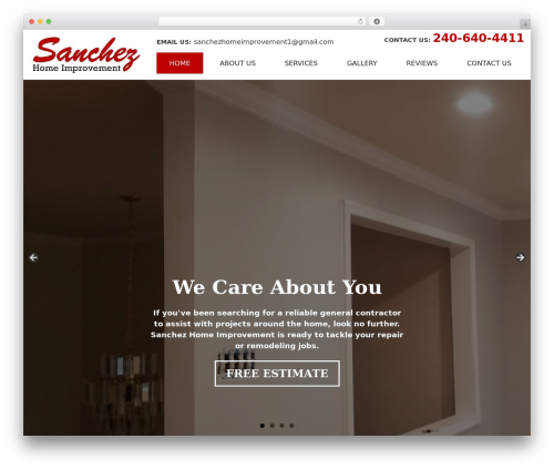 WP Default theme WordPress - sanchezhomeimprovement.com