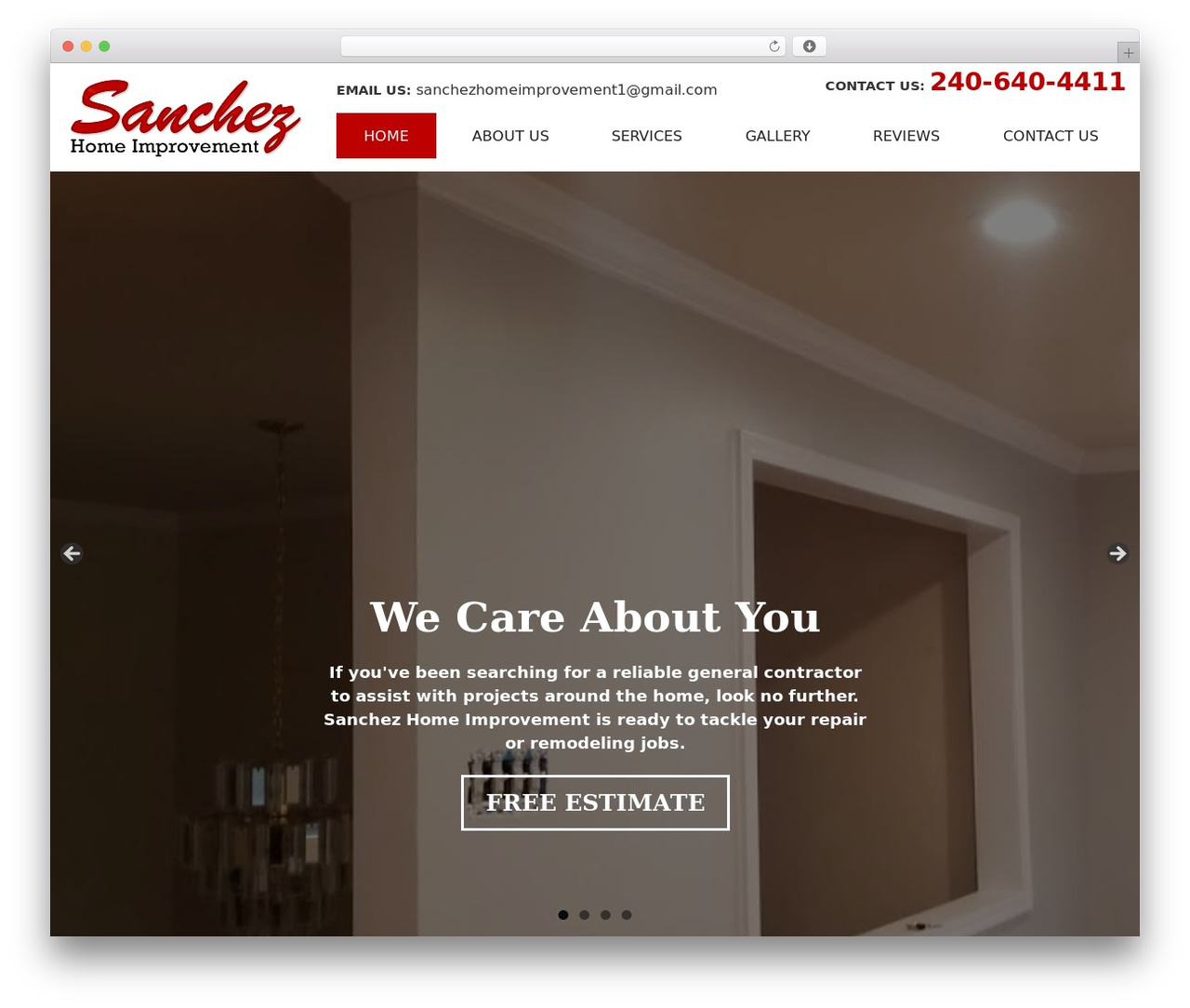 WP Default theme WordPress - sanchezhomeimprovement.com