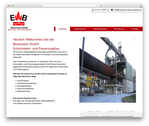Backauf Theme theme WordPress - beckmann-feuerungsbau.de
