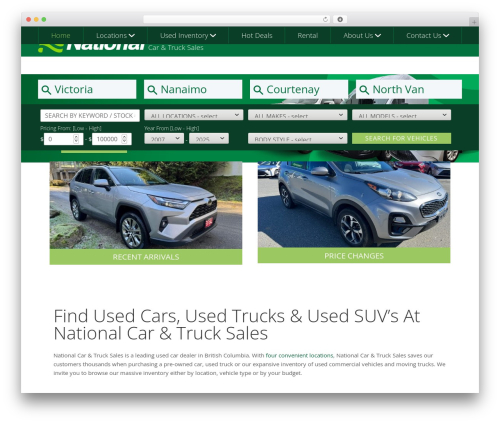 FlexDev2 WordPress page theme - nationalcarsales.ca