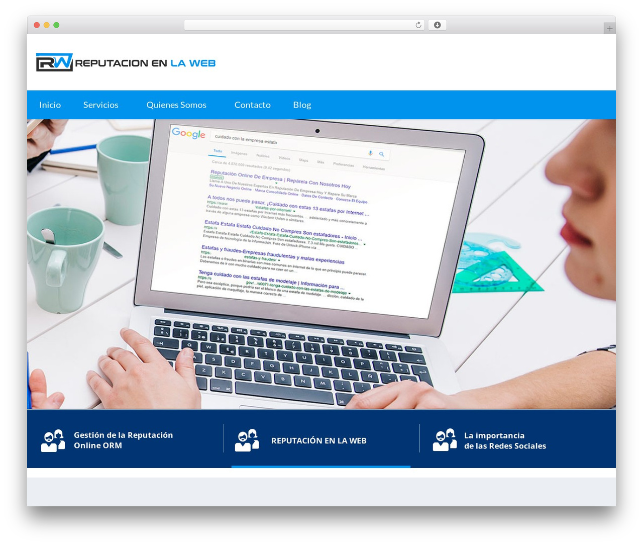Leadinjection WordPress theme - reputacionenlaweb.com