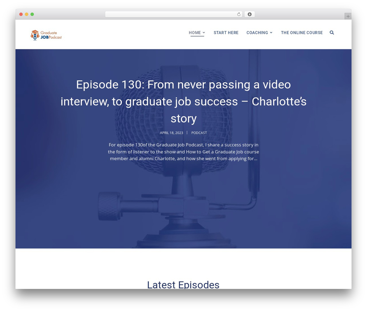 WordPress theme Dixie SecondLine - graduatejobpodcast.com