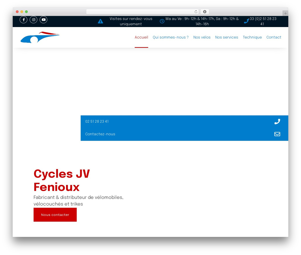 WordPress theme Hello Elementor - cycles-jv-fenioux.com