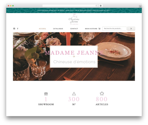 Calla theme WordPress - madamejeanne-location.fr