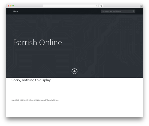 MyNote WordPress theme - parrishonline.net