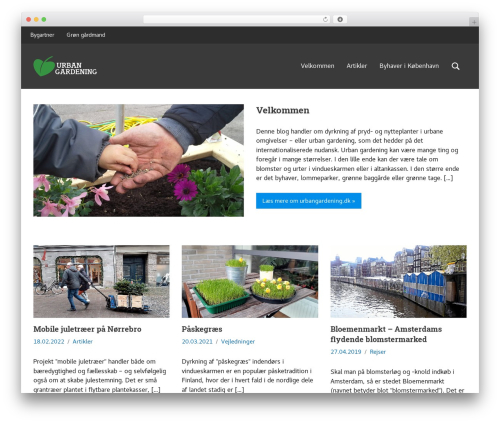 Occasio template WordPress free - urbangardening.dk