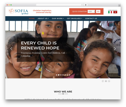 Sofia WordPress theme - sofiaglobal.org