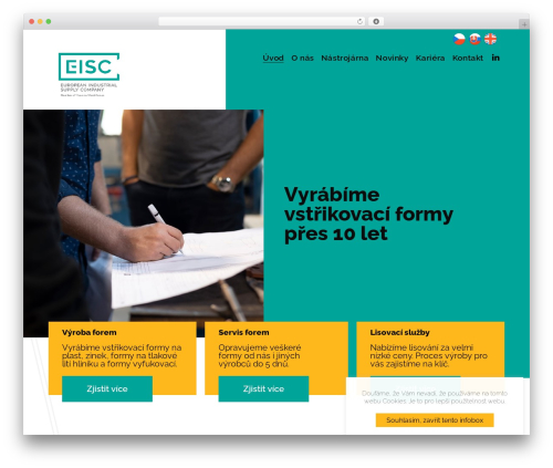 WordPress theme EISC - eisc.cz