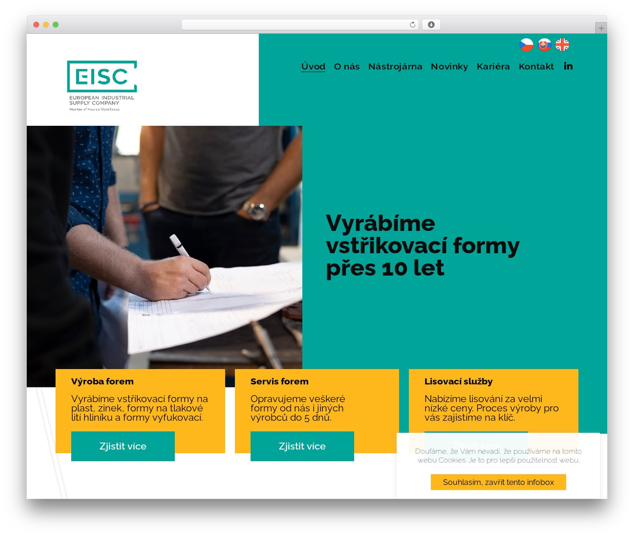 WordPress theme EISC - eisc.cz