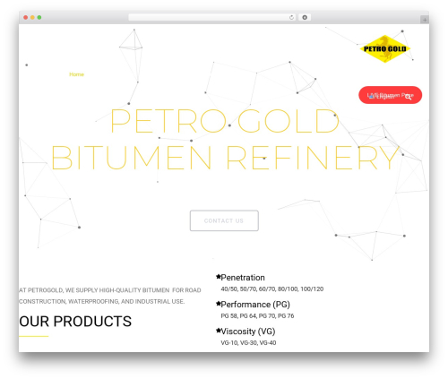 WordPress theme Trydo - goldbitumen.com