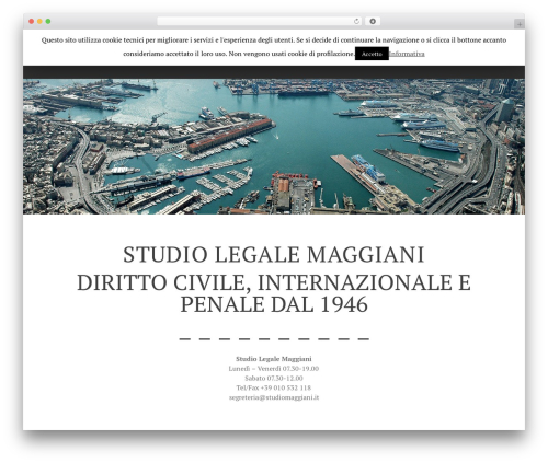WP theme Lawyers - studiomaggiani.it