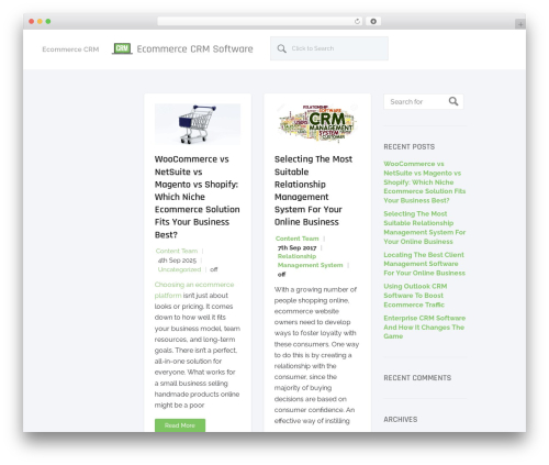 WP theme Reader - ecommercecrmsoftware.com