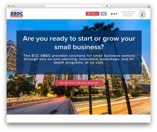 ECC SBDC WordPress theme - southbaysbdc.org