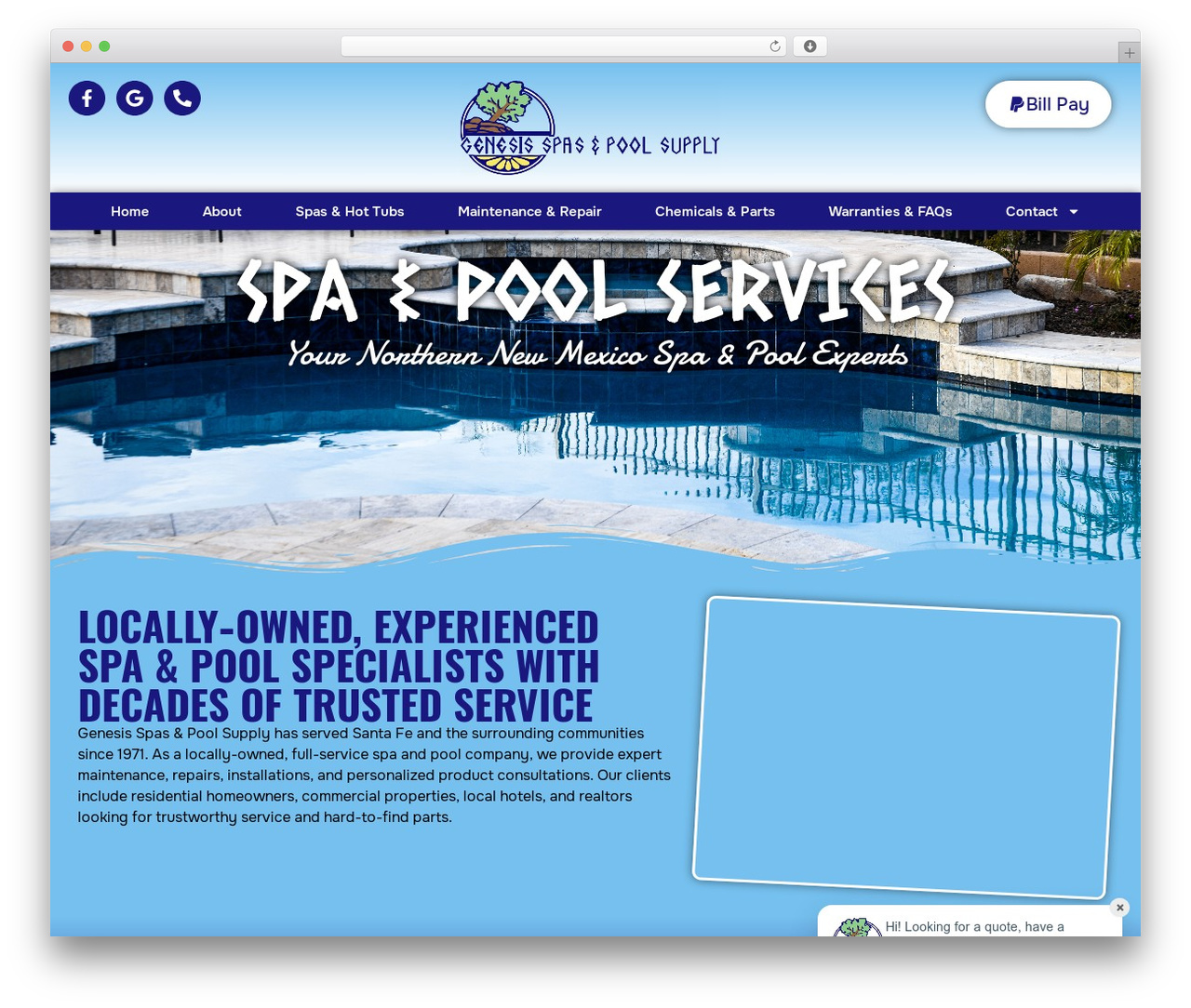 Hello Elementor premium WordPress theme - genesisspasandpoolsupply.com