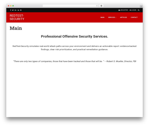 RedWaves theme WordPress - redtest-security.com