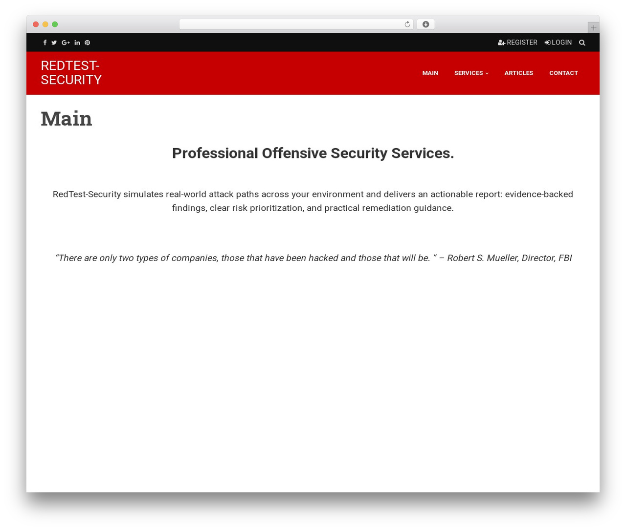RedWaves theme WordPress - redtest-security.com