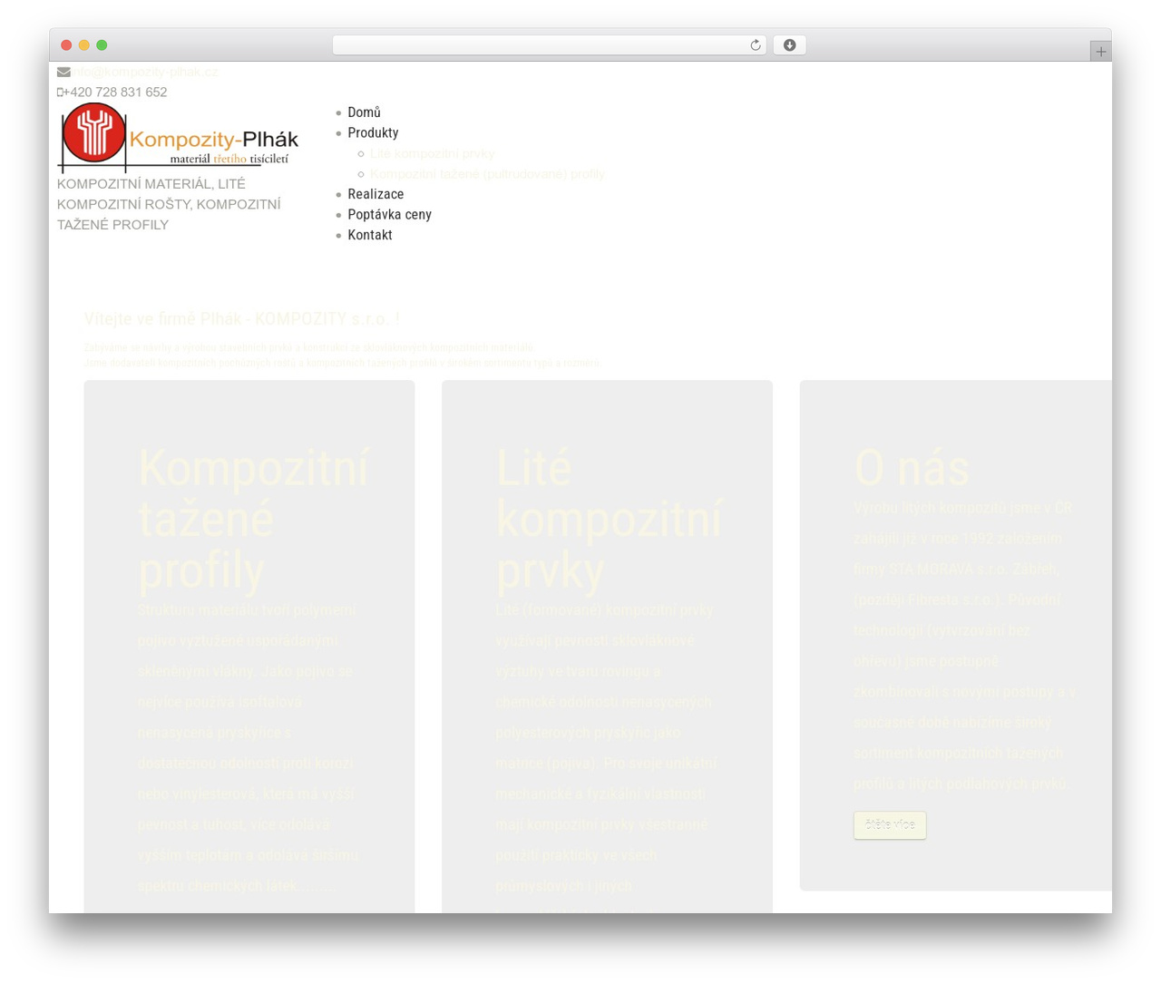 Theme WordPress cherry - kompozity-plhak.cz