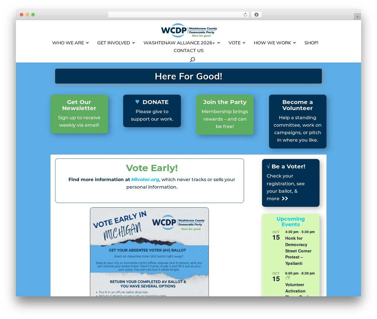 Theme WordPress Divi - washtenawdems.org Theme WordPress Divi - washtenawdems.org