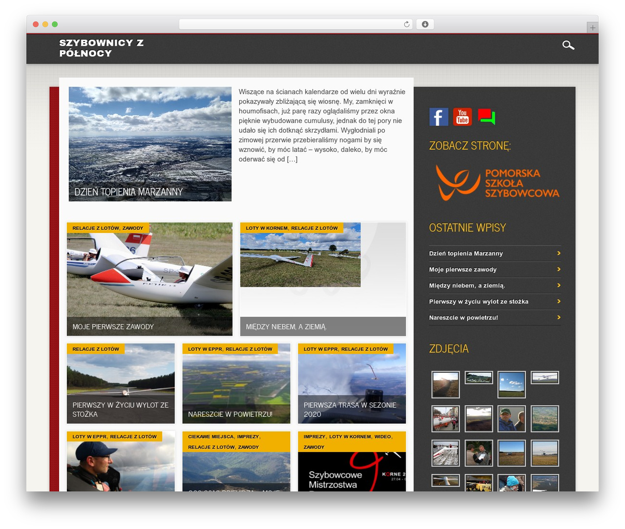 Theme WordPress Noteworthy - szybowce.gda.pl