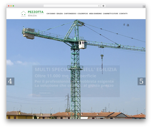 WordPress theme Cornerstone - pezzottaedilizia.com