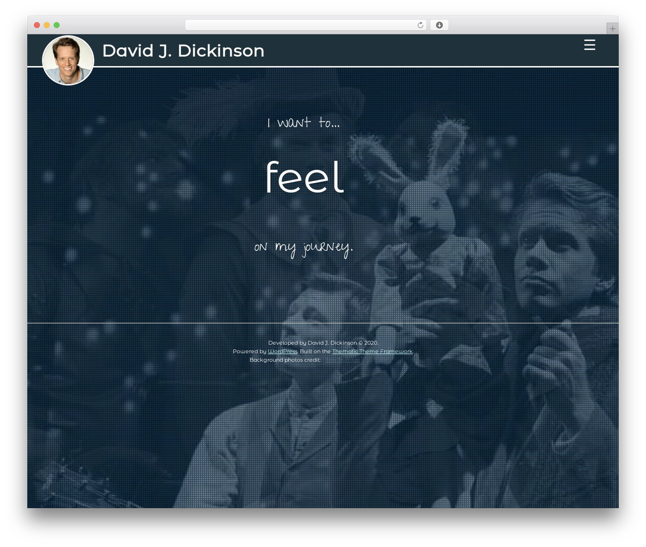 WordPress theme David Responsive Theme - davidjdickinson.com