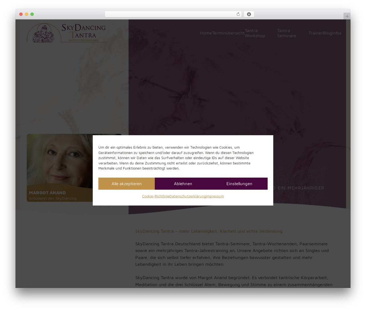 WordPress theme Impreza - skydancing.de
