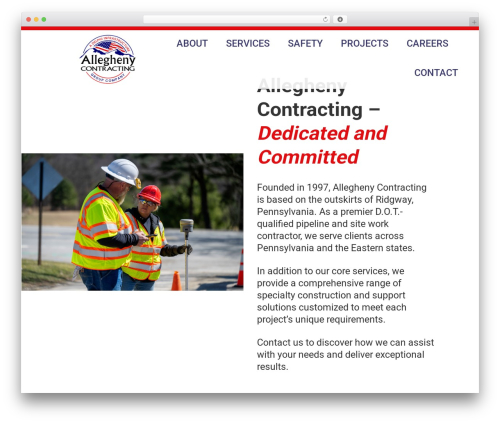 WordPress theme Precision - alleghenycontracting.com