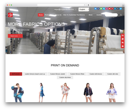 WordPress theme Sleek - kimonomaker.com