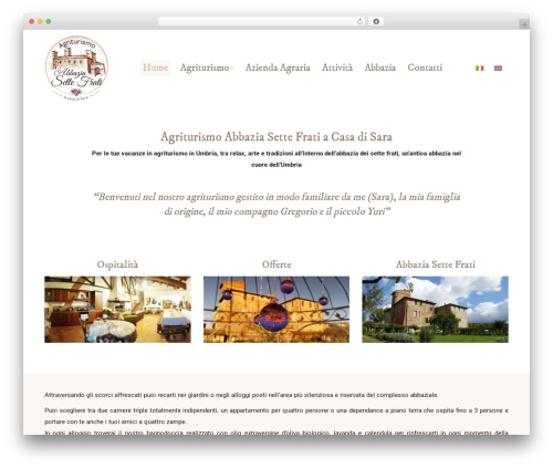 WordPress theme The7 - agriturismoabbaziasettefrati.it