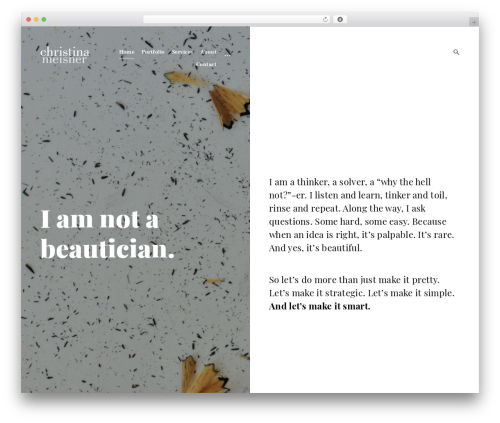 Aperitive WordPress theme - christinameisner.com