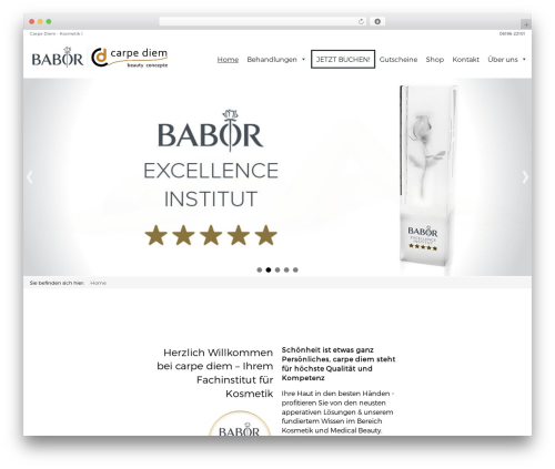 Babor theme WordPress - carpediem-kosmetik.de