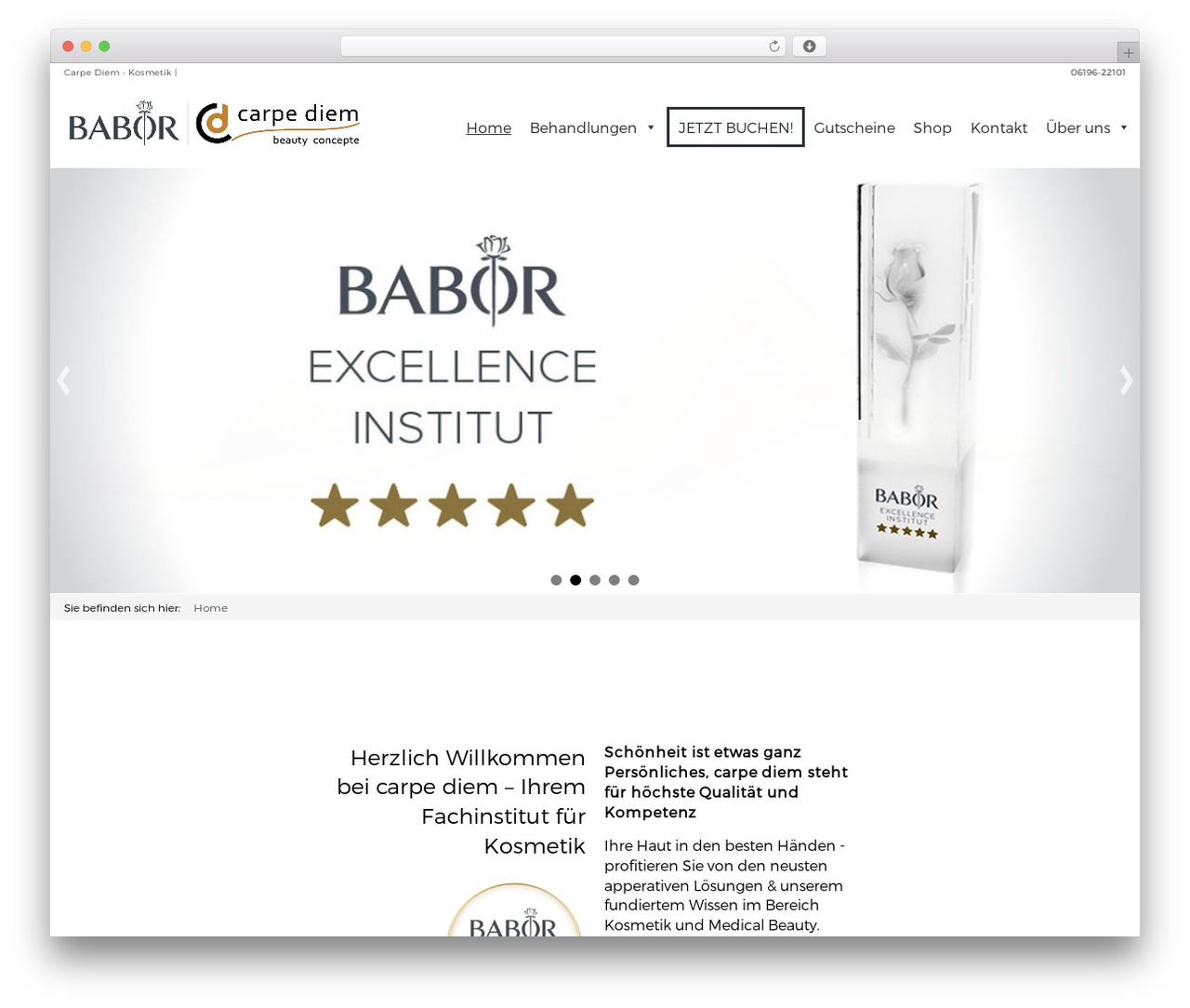 Babor theme WordPress - carpediem-kosmetik.de