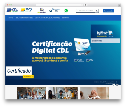 FCDL WordPress theme - capinzal.cdl-sc.org.br