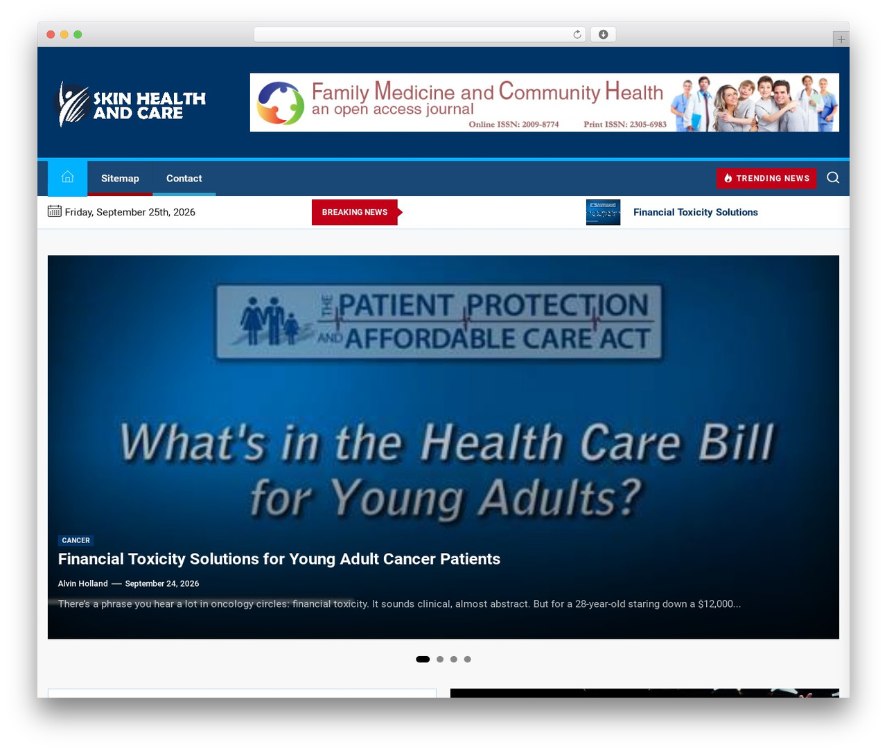 Quicker WordPress theme - skinhealthandcare.com