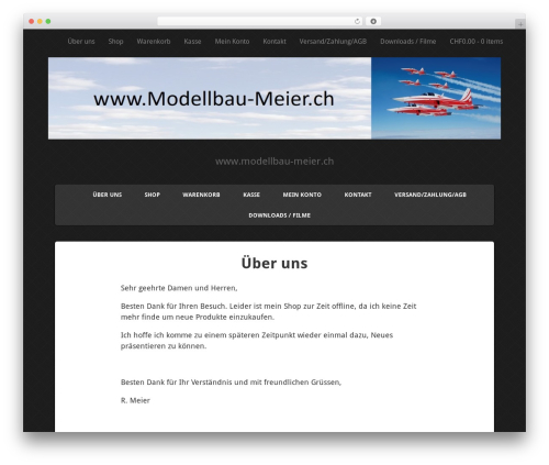 Simple Shop WordPress shop theme - modellbau-meier.ch
