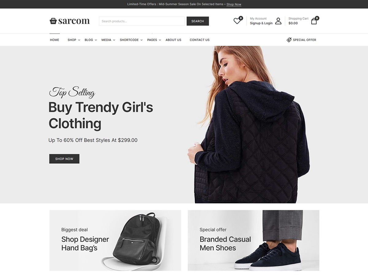 Theme WordPress Sarcom Theme WordPress Sarcom