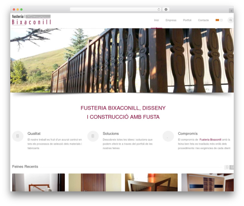 WordPress theme Astrum - fusteriabixaconill.cat