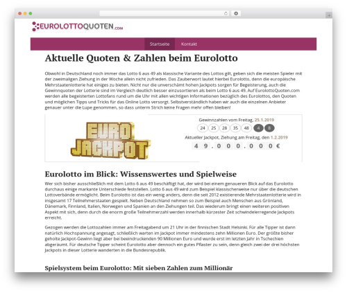 WordPress theme Basic - eurolottoquoten.com