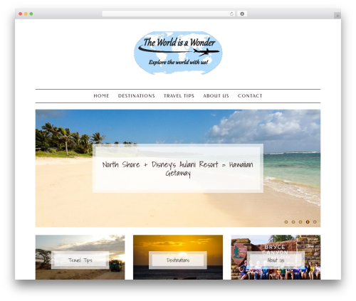 WordPress theme daisy - theworldisawonder.com