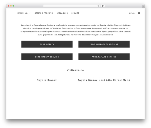 Conall WordPress theme design - toyotabrasov.ro