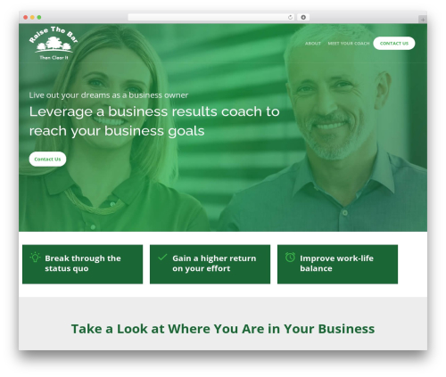 Create theme WordPress - raisethebarcoach.com