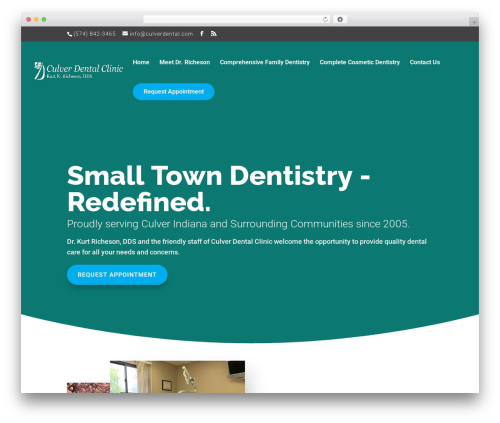 Divi WordPress theme - culverdental.com