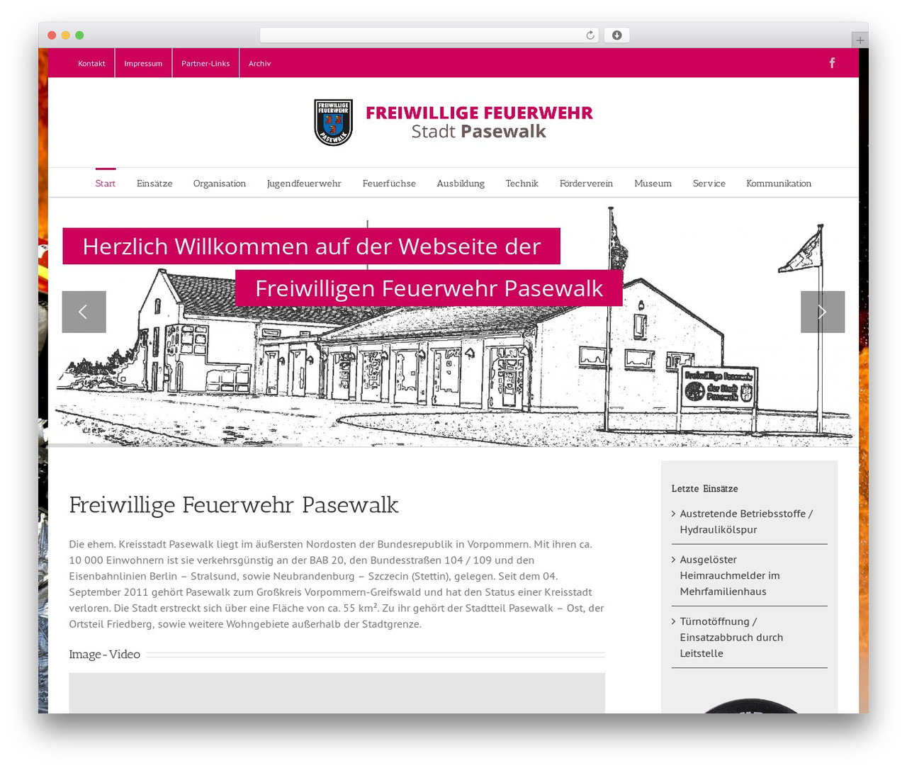 Theme WordPress Avada - feuerwehr-pasewalk.de